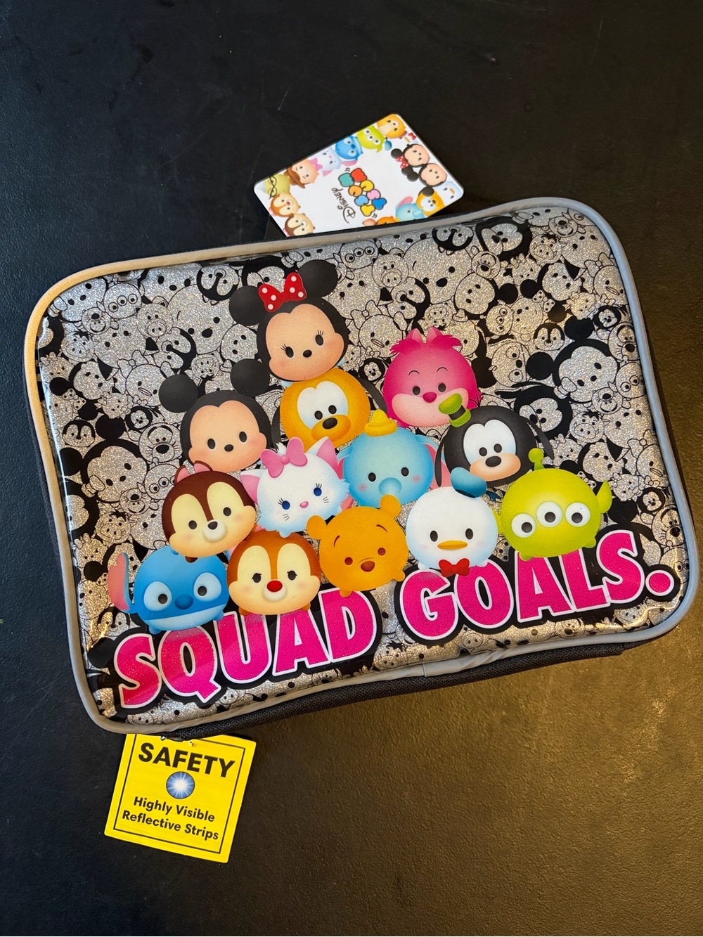 Disney Tsum Tsum Squad Goals Insulated Zip Lunch Cooler Bag leak/waterproof kids